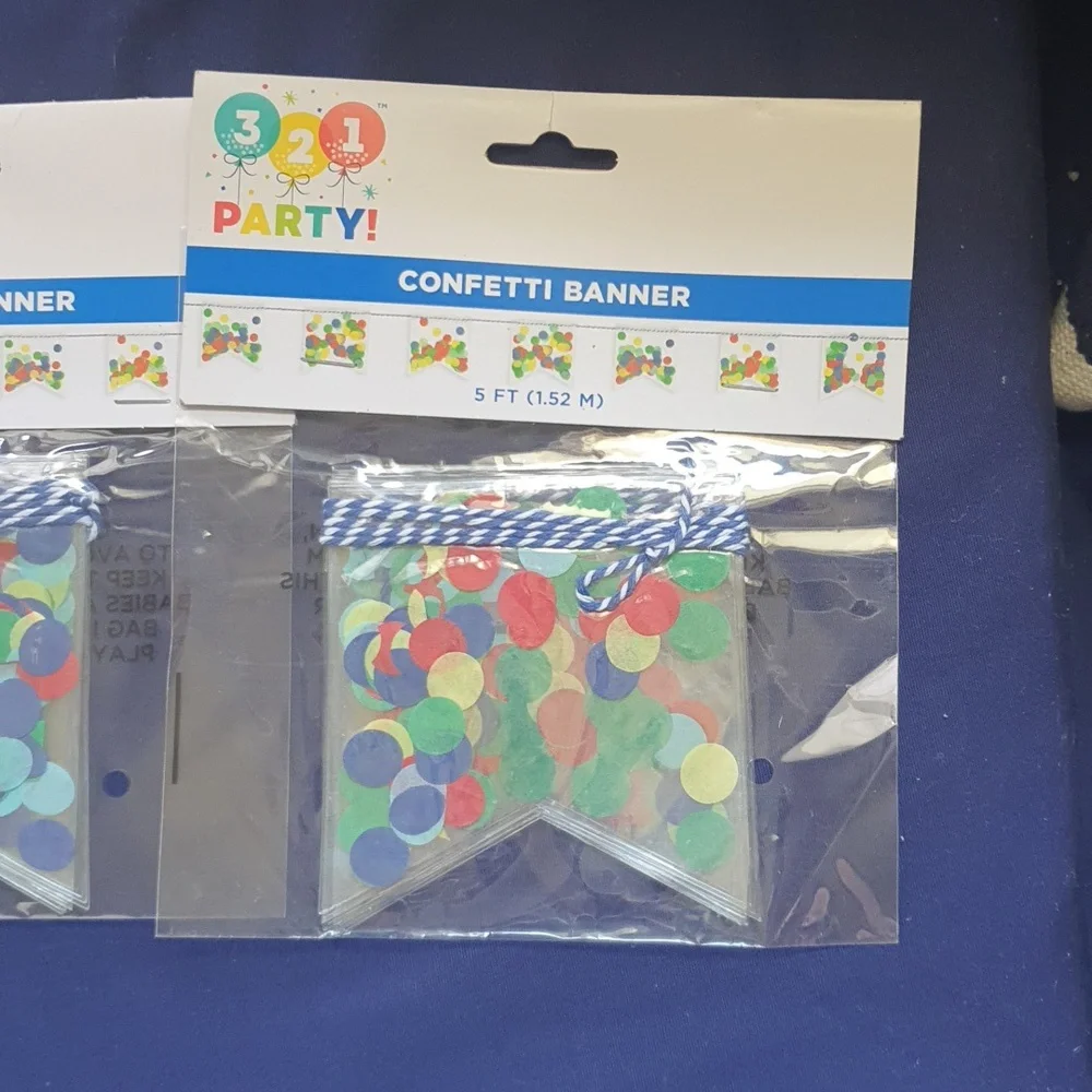 Confetti banner bundle